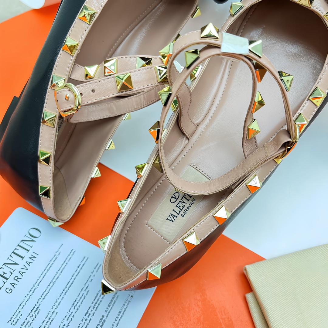 Valenti Rockstud Ballerinas - 