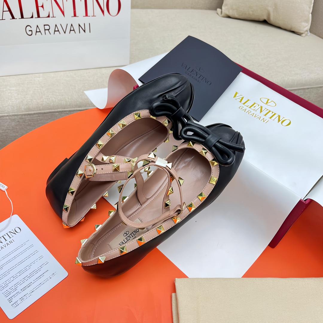 Valenti Rockstud Ballerinas - 