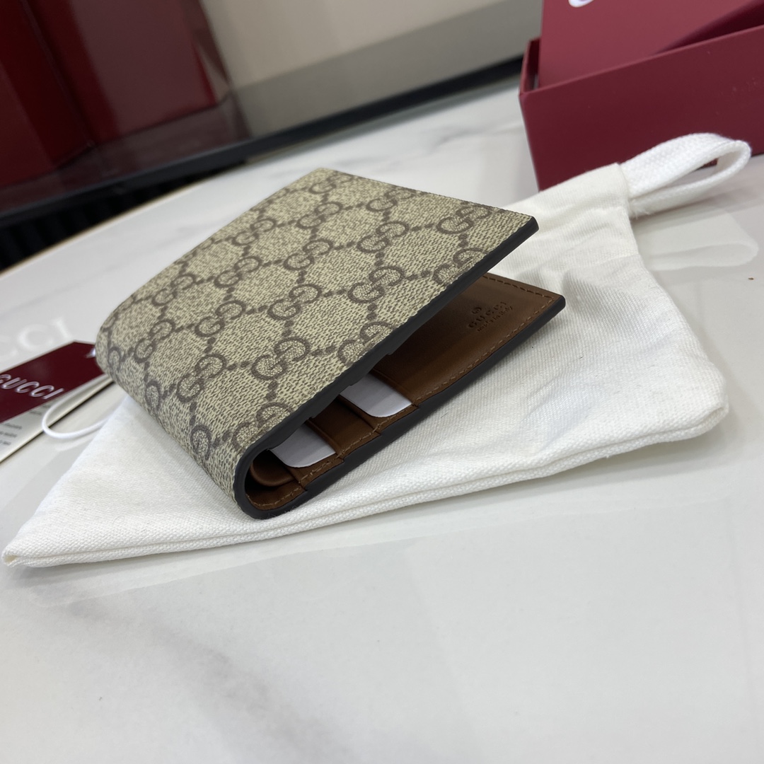 Gucci GG Emblem Bi-fold Wallet  - 