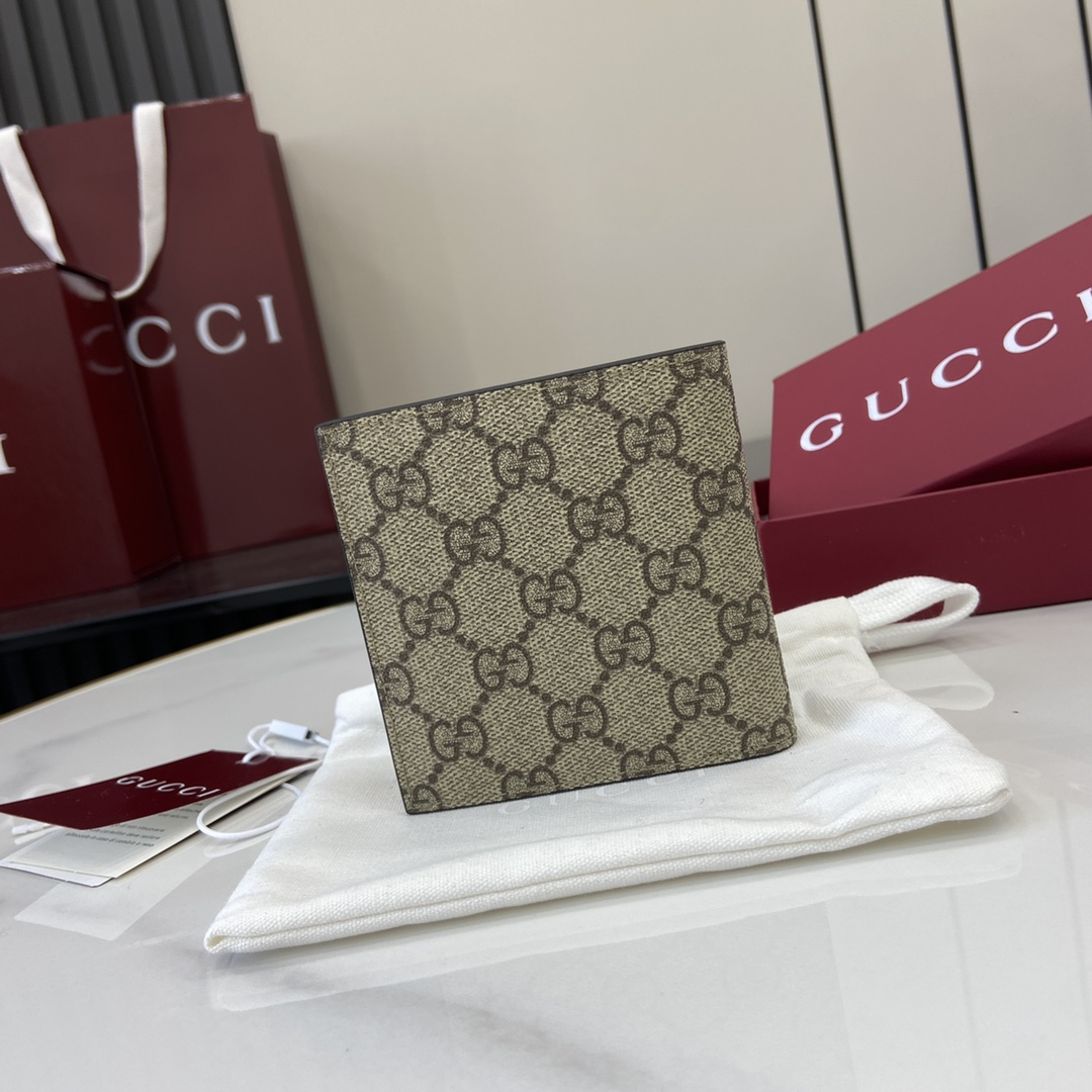Gucci GG Emblem Bi-fold Wallet  - 