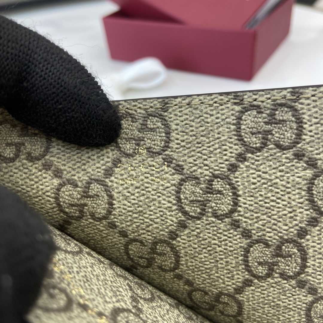 Gucci GG Emblem Embossed Card Case - 