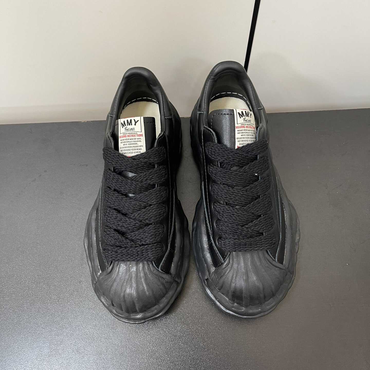 Maison Mihara Yasuhiro Blakey OG Sole Leather Sneakers - 