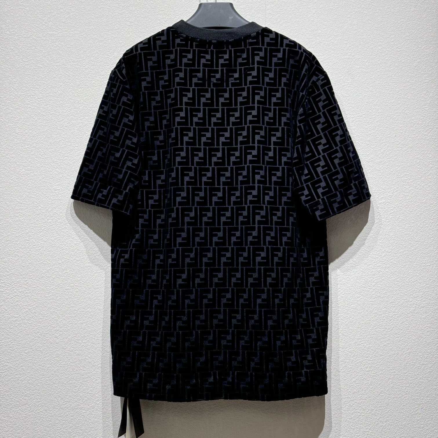 Fendi T-shirt In Black Piqué - 