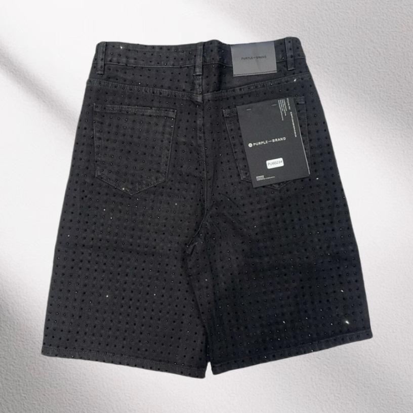 Purple-Brand Denim Shorts    6023 - DesignerGu
