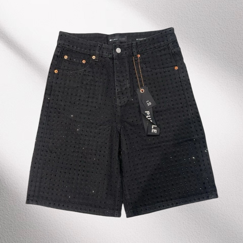 Purple-Brand Denim Shorts    6023 - DesignerGu