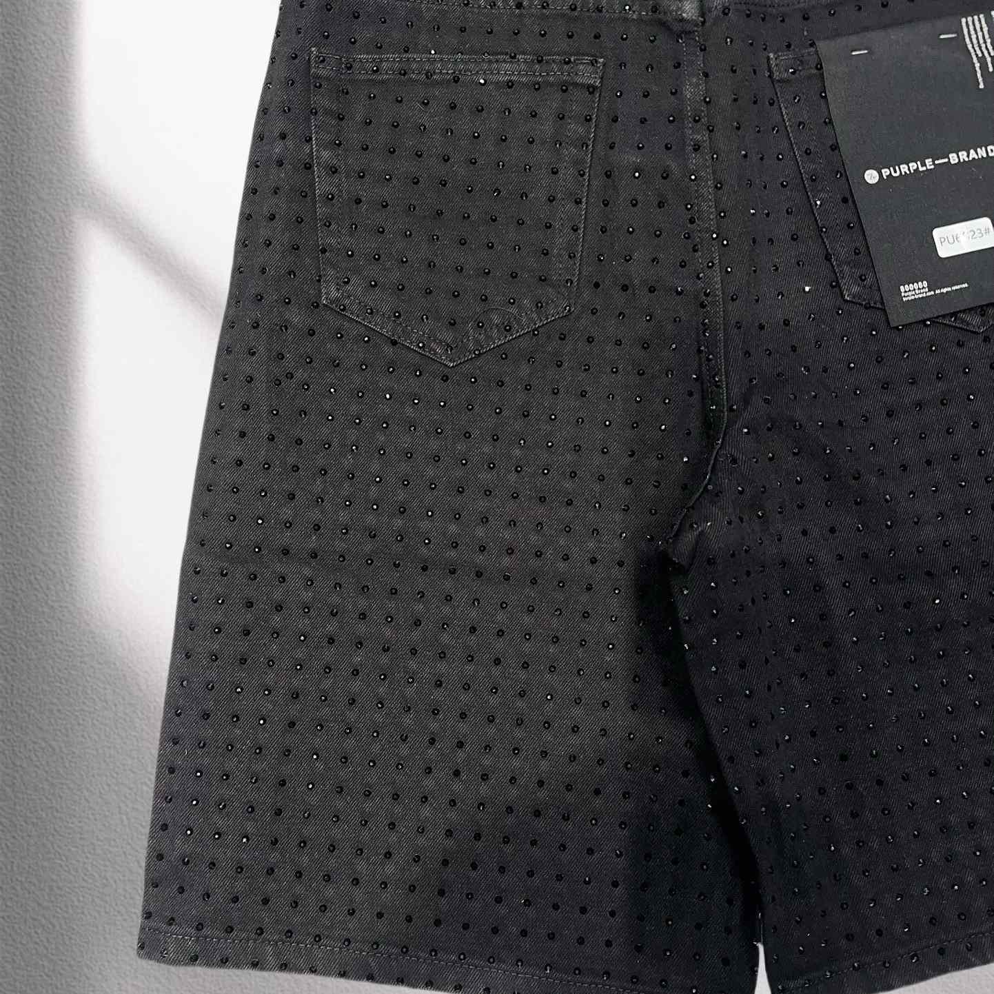 Purple-Brand Denim Shorts    6023 - DesignerGu