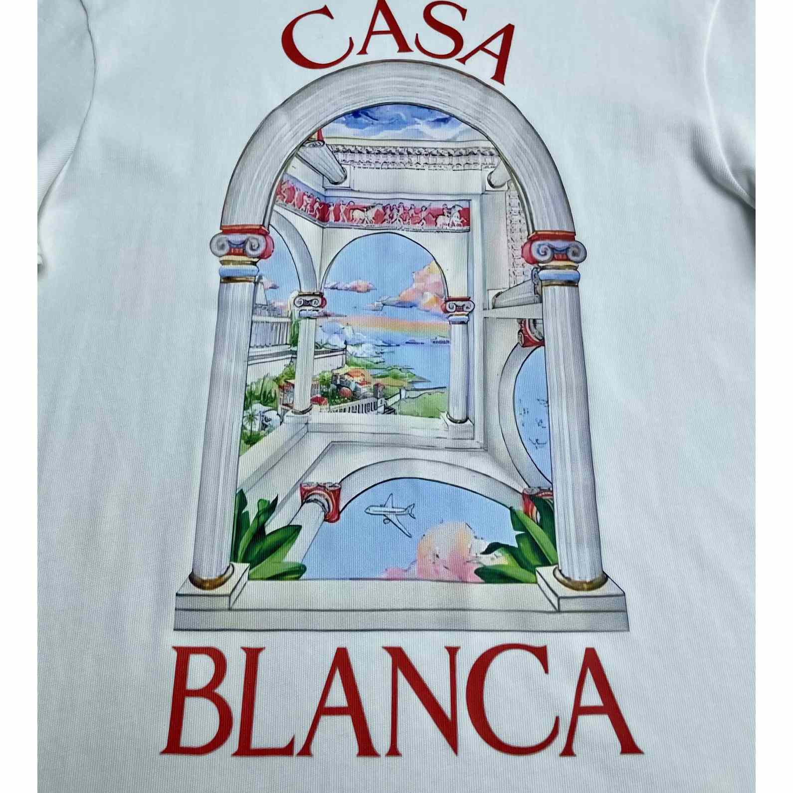 Casablanca Le Passage Printed Cotton T-Shirt   C943 - DesignerGu