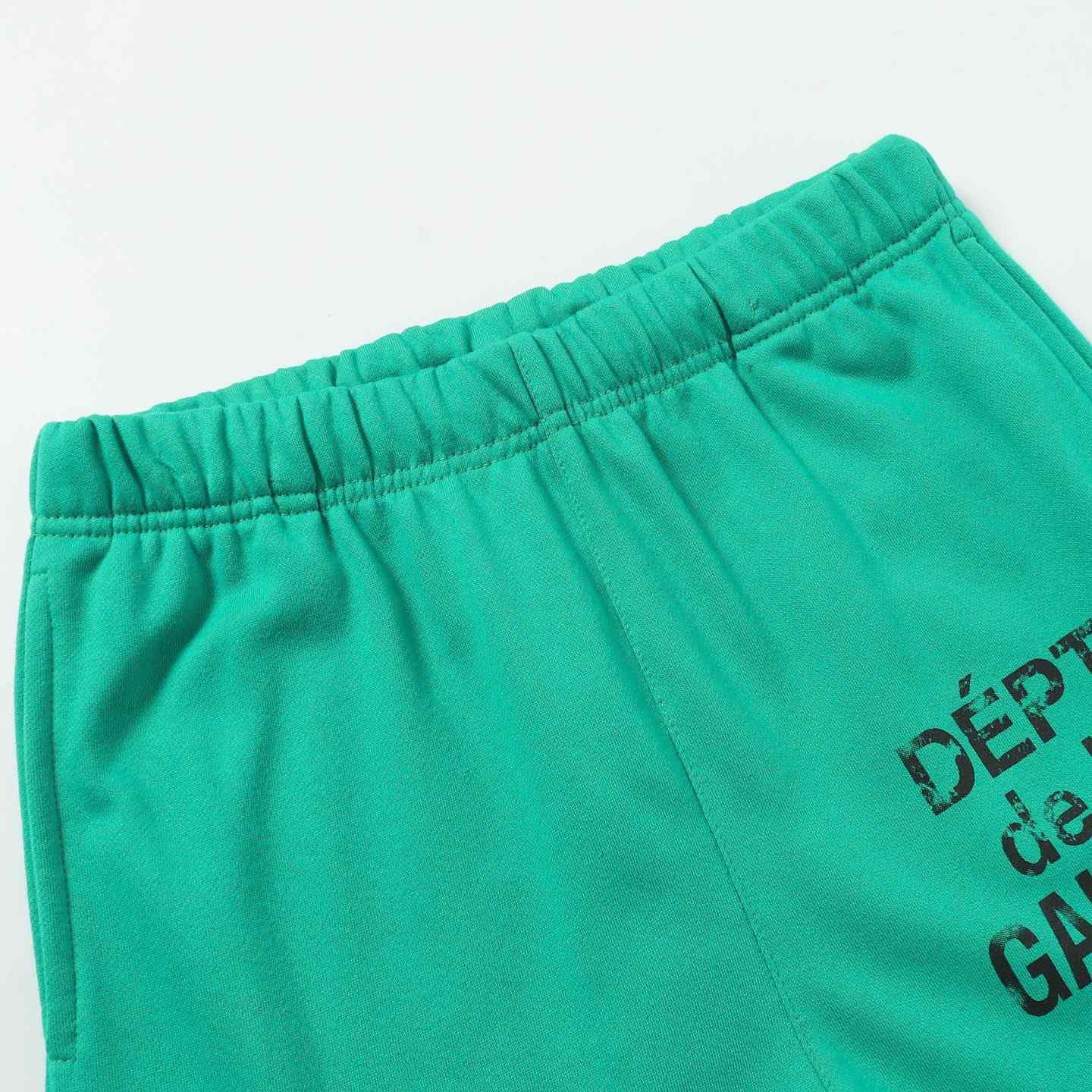 Gallery Dept. Flared Denim-Panelled Logo-Print Cotton-Jersey Sweatpants - 