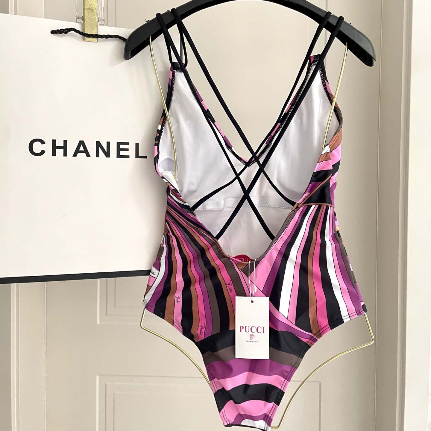 Pucci Iride-Print Swimsuit  - 