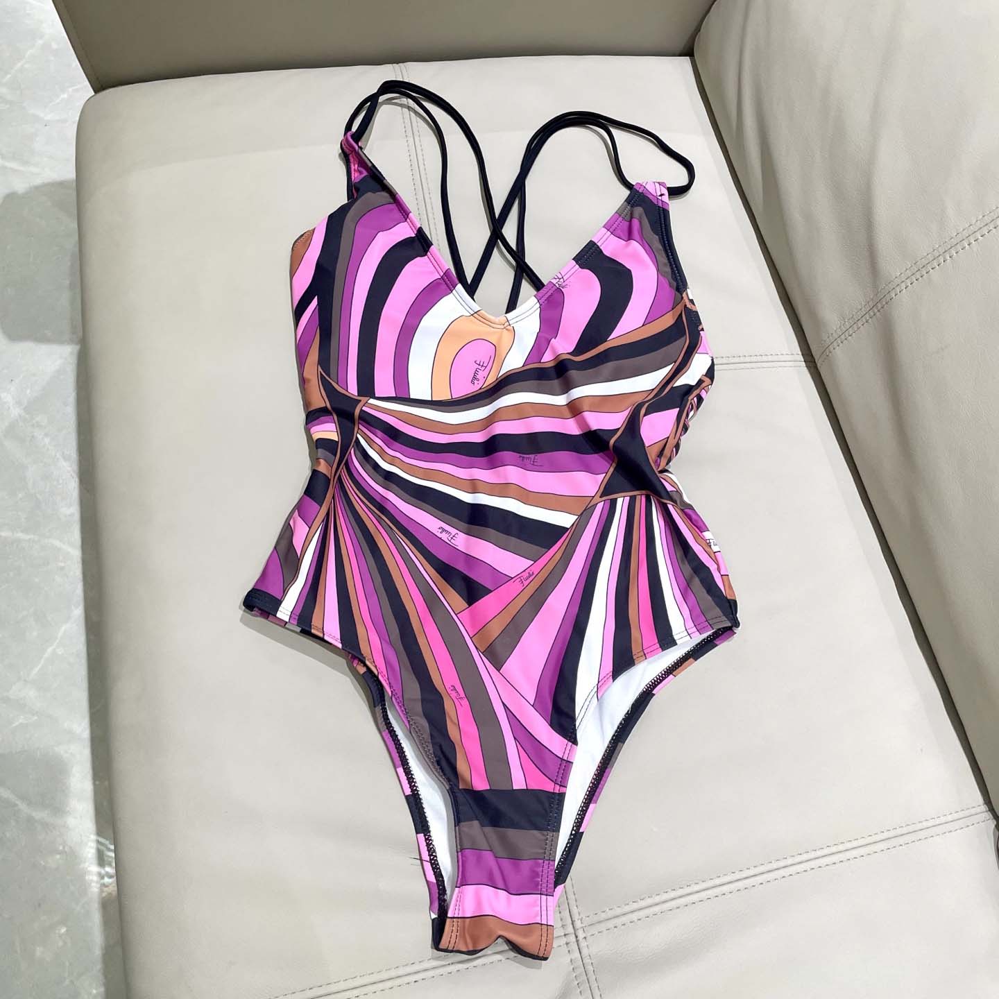 Pucci Iride-Print Swimsuit  - 