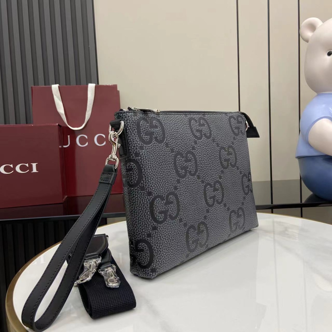 Gucci Medium Jumbo GG Messenger Bag - DesignerGu