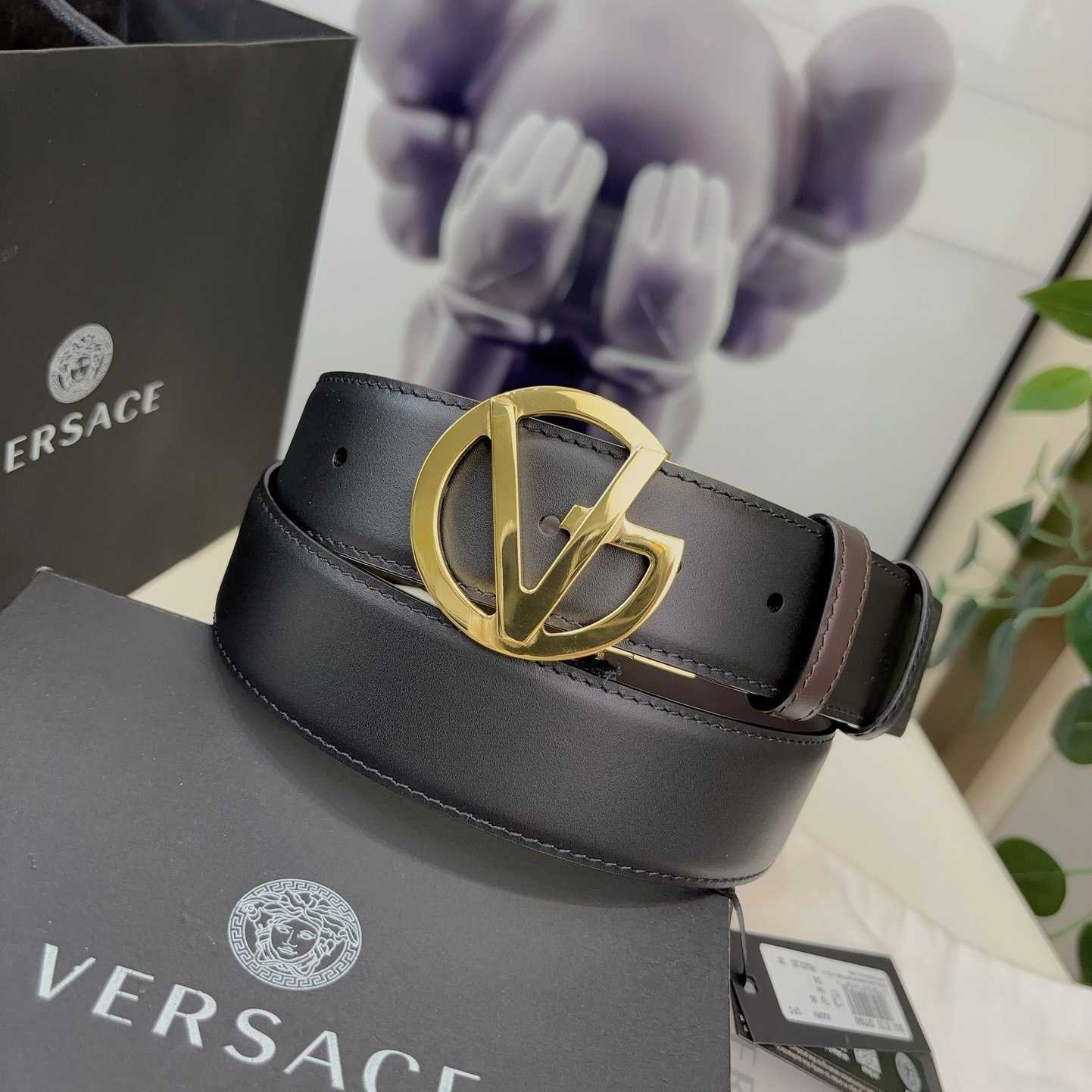 Versace Leather Belt   40mm - 
