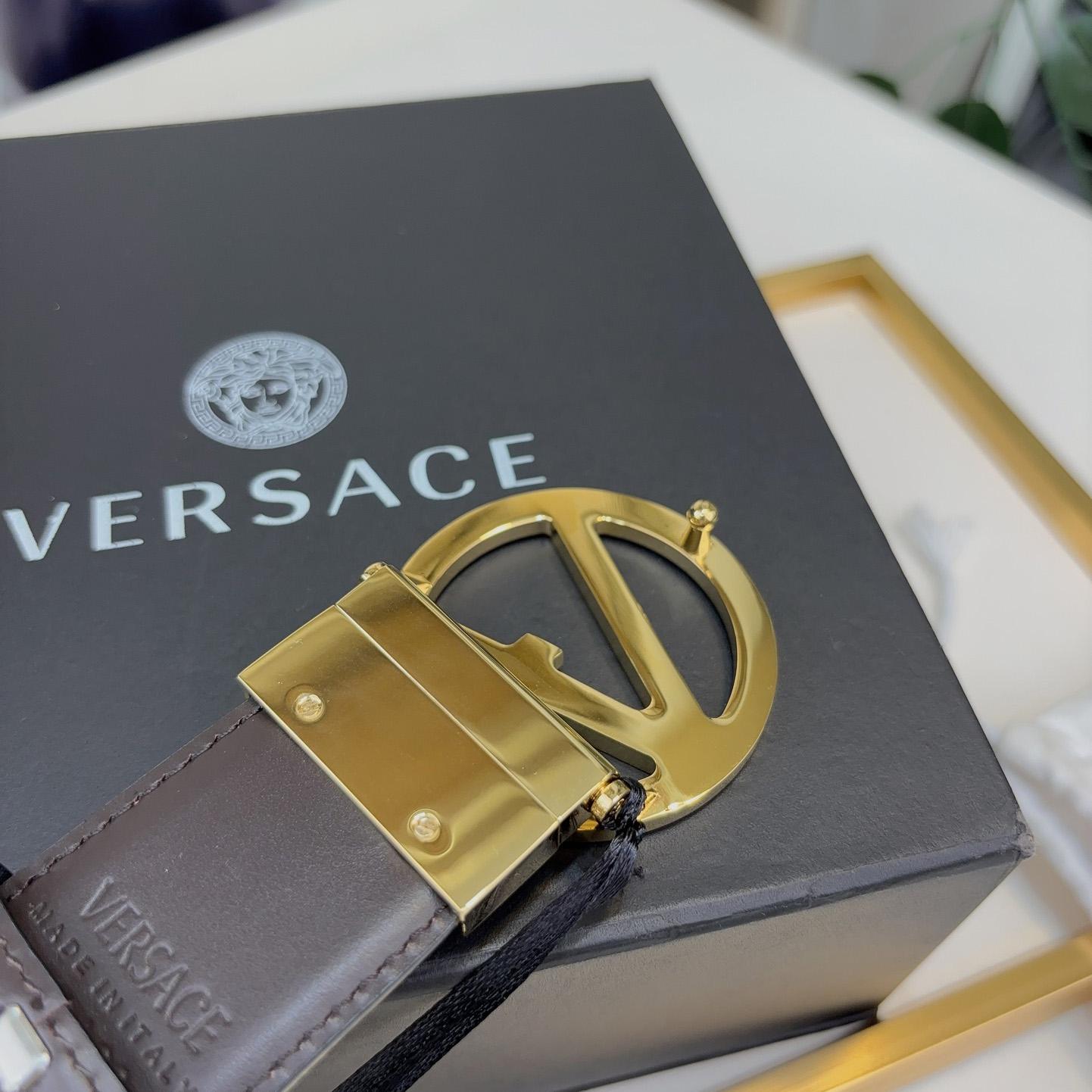 Versace Leather Belt   40mm - 
