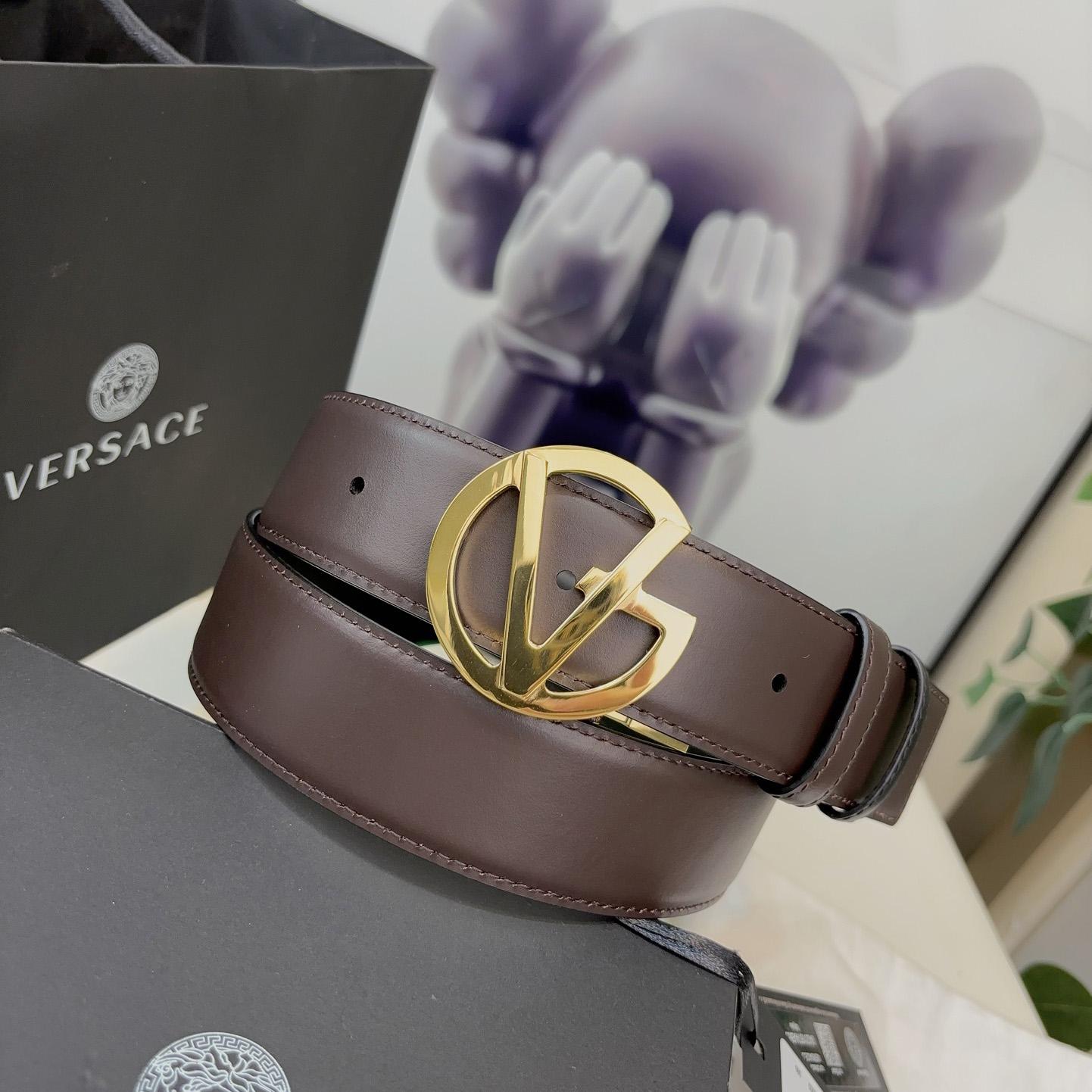 Versace Leather Belt   40mm - 