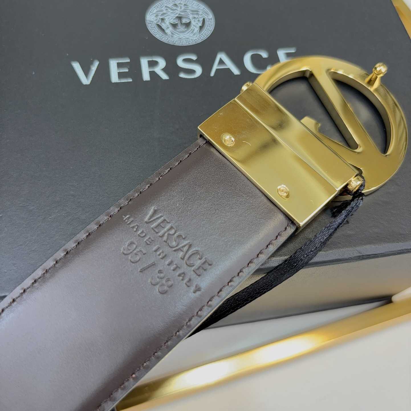 Versace Leather Belt   40mm - 