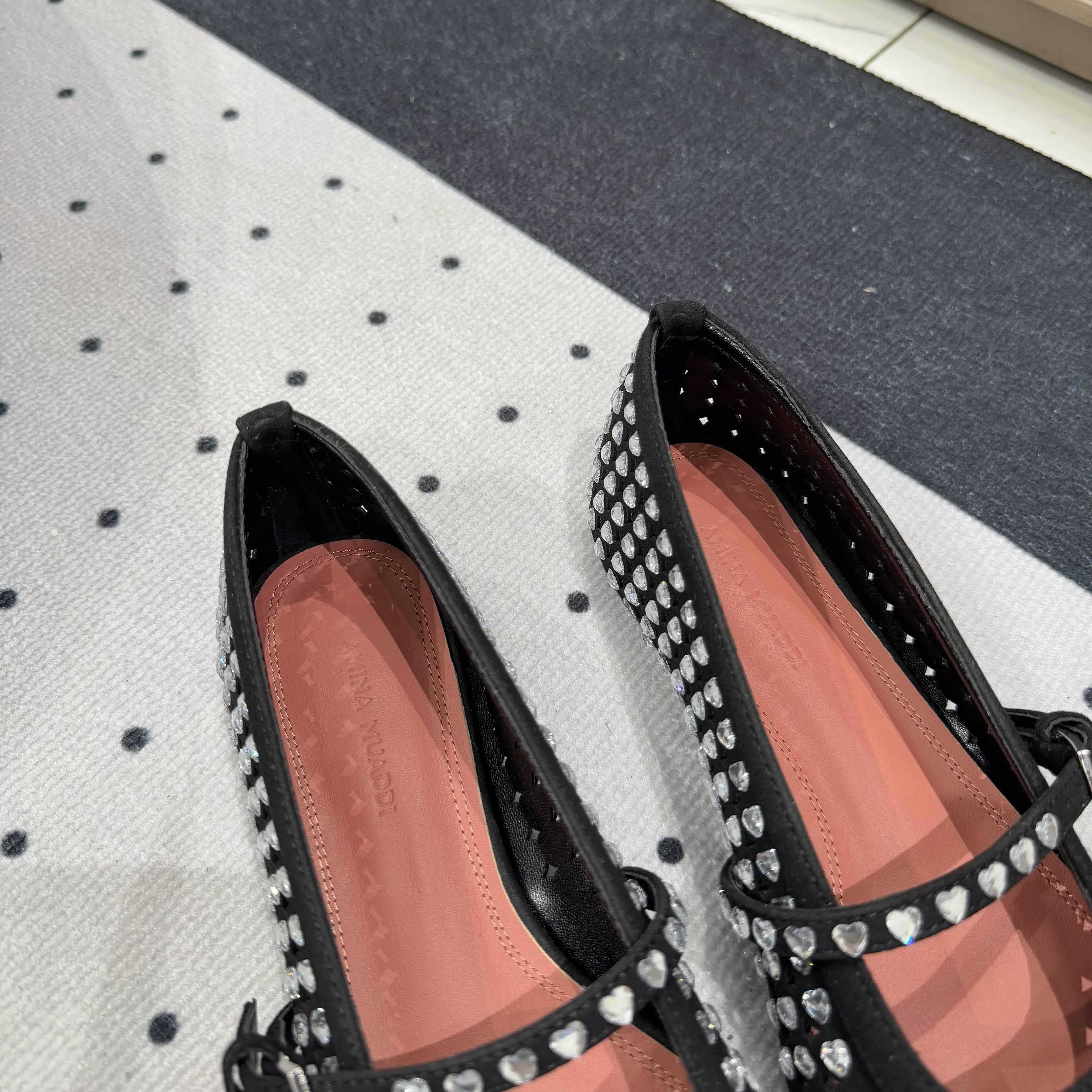 Amina Muaddi Ane Ballerina Shoes - 