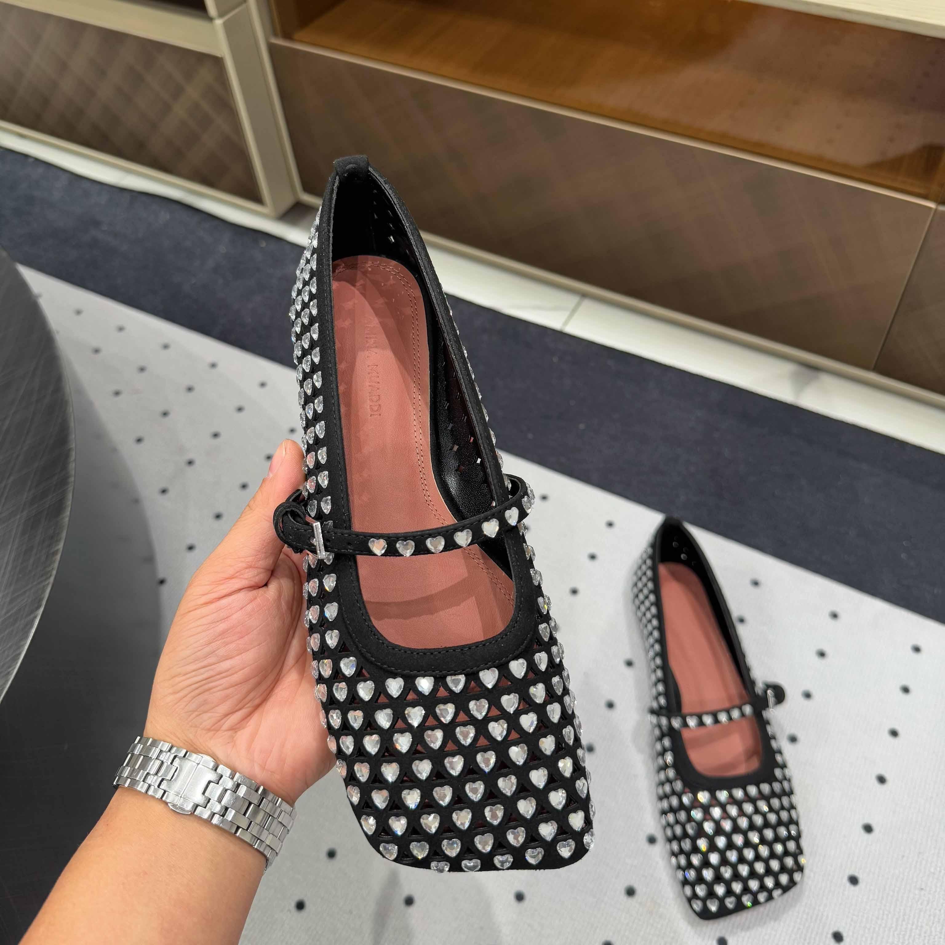 Amina Muaddi Ane Ballerina Shoes - 