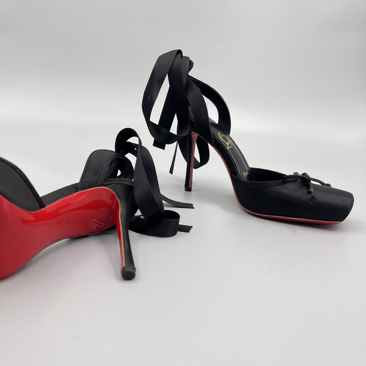 Christian Louboutin Cassia Lace-Up Slingback Pumps - 