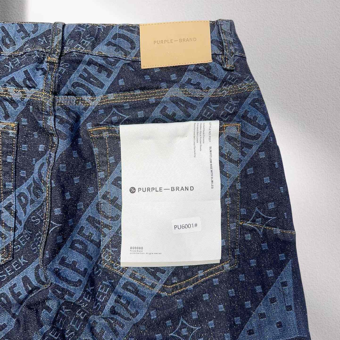 Purple-Brand Denim Shorts    6001 - DesignerGu