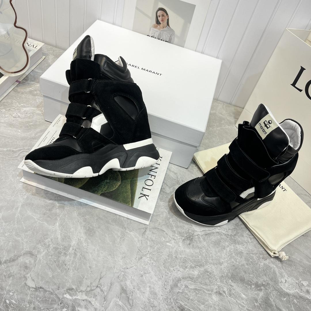 Isabel Marant Balskee High-Top Wedge Sneakers  - 