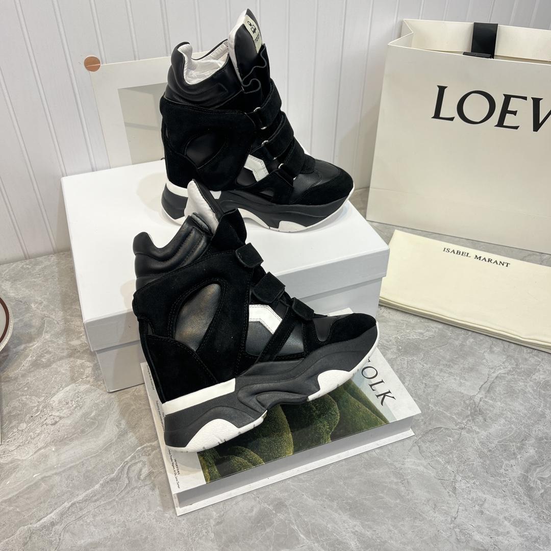 Isabel Marant Balskee High-Top Wedge Sneakers  - 