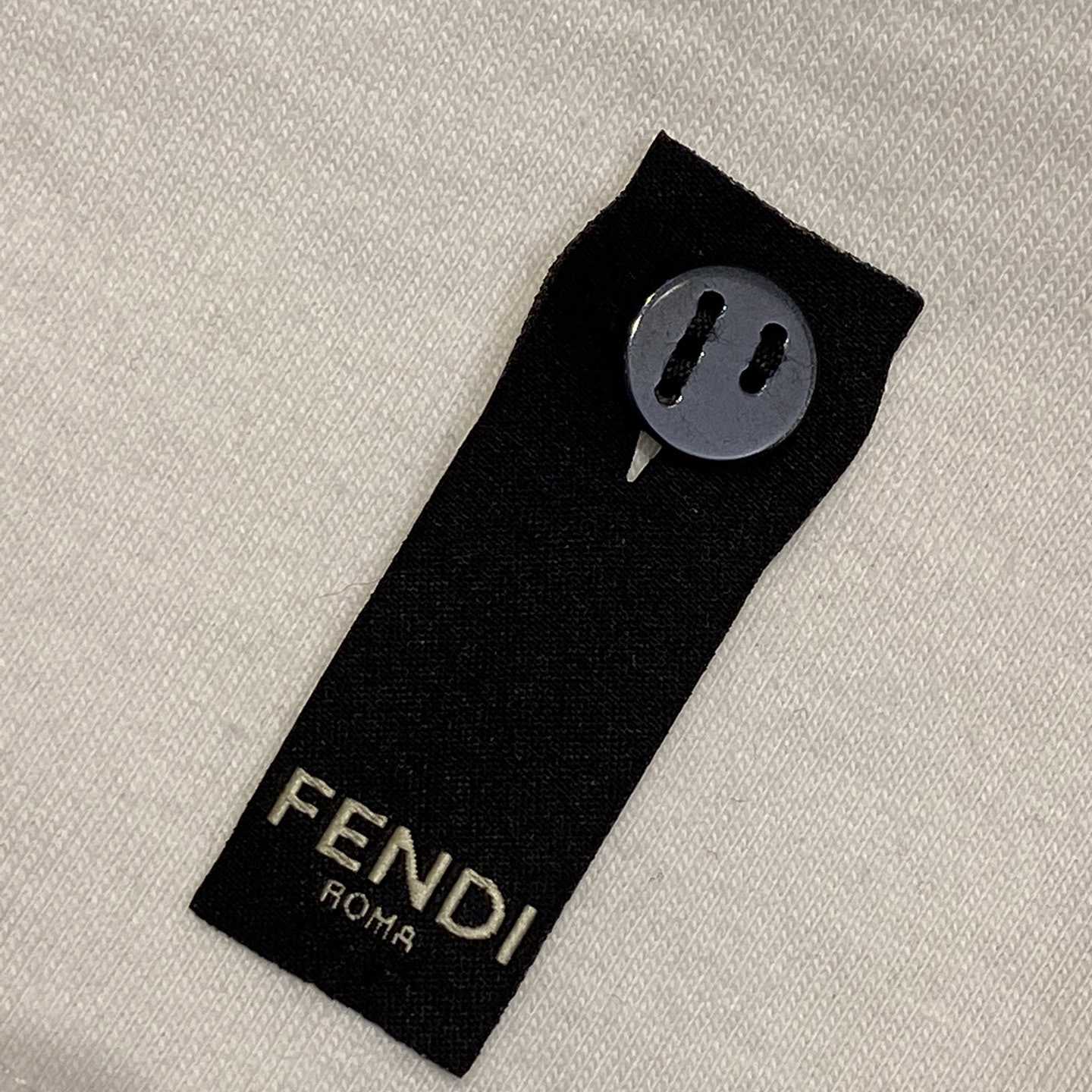 Fendi White Cotton T-shirt - DesignerGu