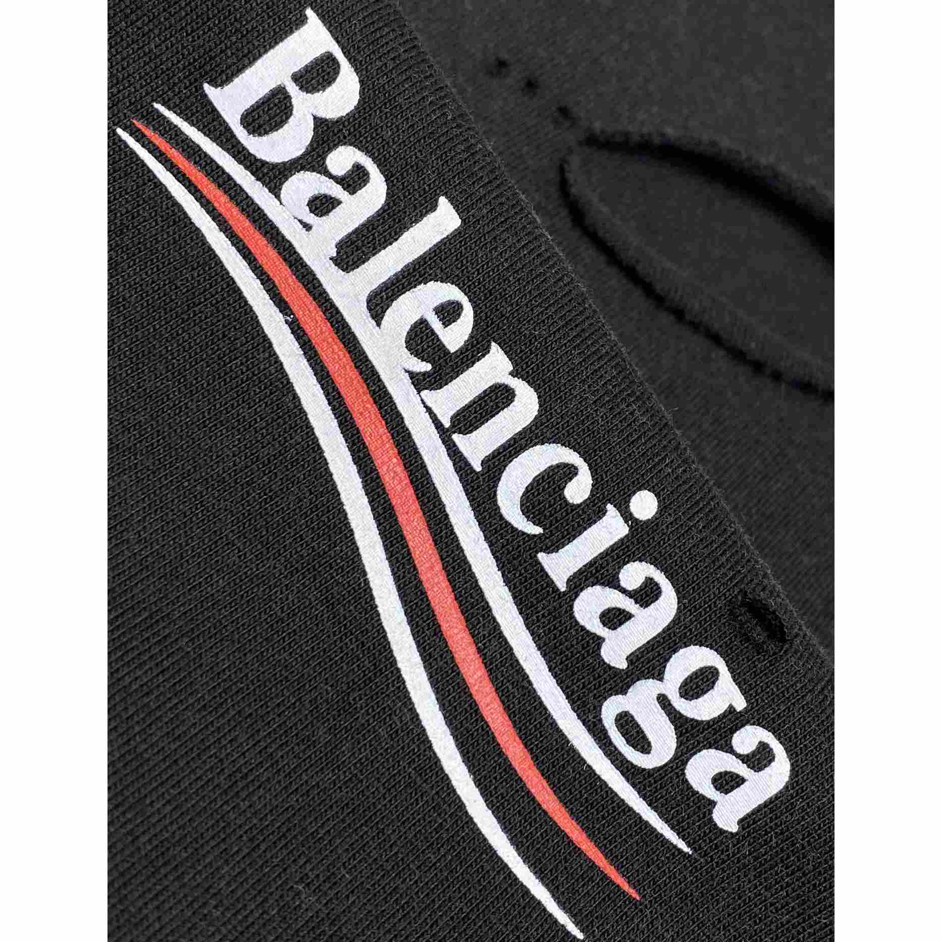 Balenciaga Political Campaign Layered T-shirt In Black - 