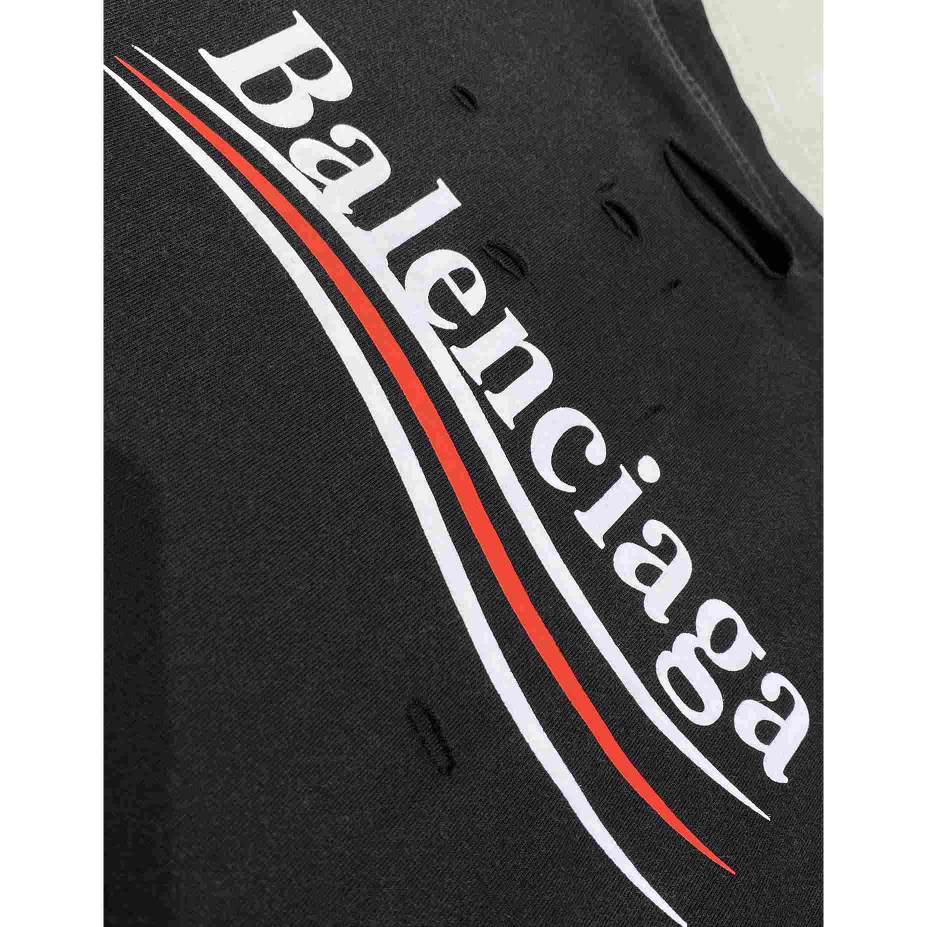 Balenciaga Political Campaign Layered T-shirt In Black - 
