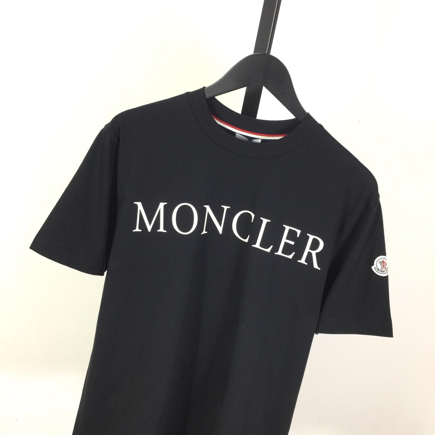 Moncler Logo Cotton T-shirt - DesignerGu