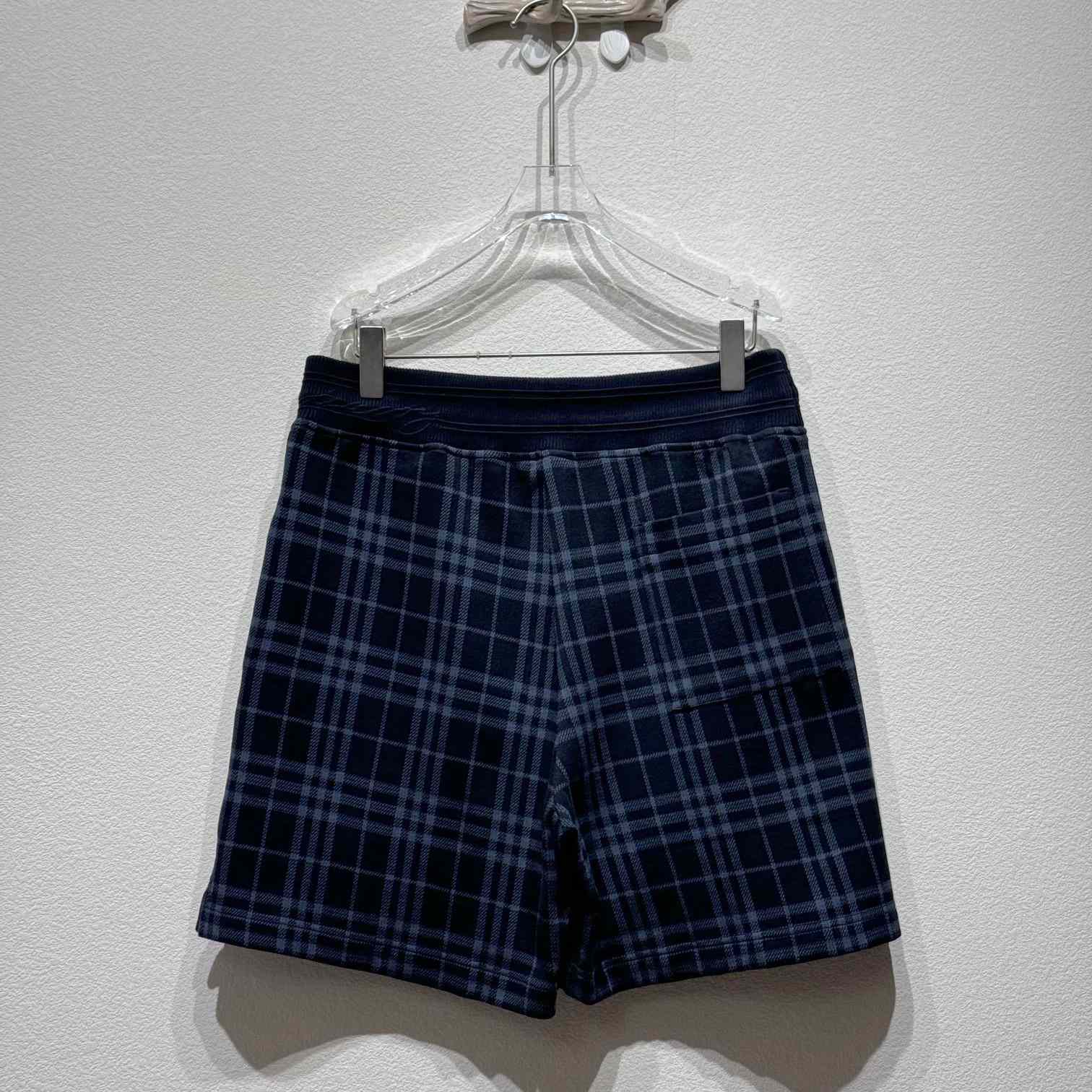 Burberry Check Stretch Cotton Blend Shorts - DesignerGu