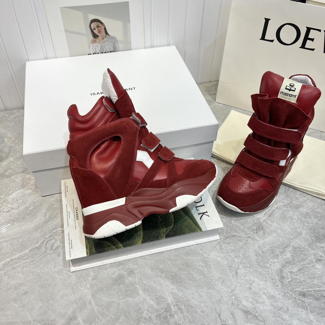 Isabel Marant Balskee High-Top Wedge Sneakers  - 