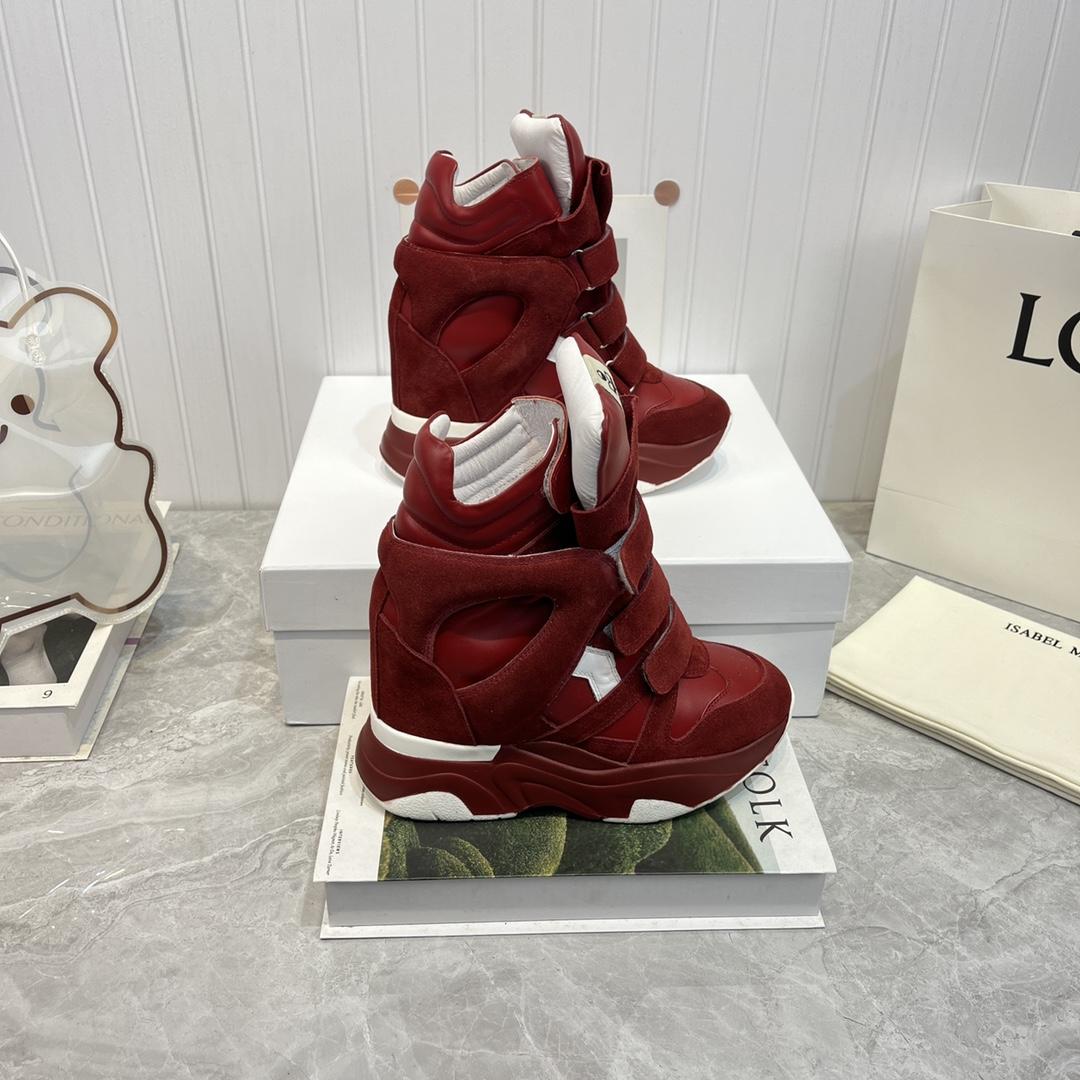 Isabel Marant Balskee High-Top Wedge Sneakers  - 