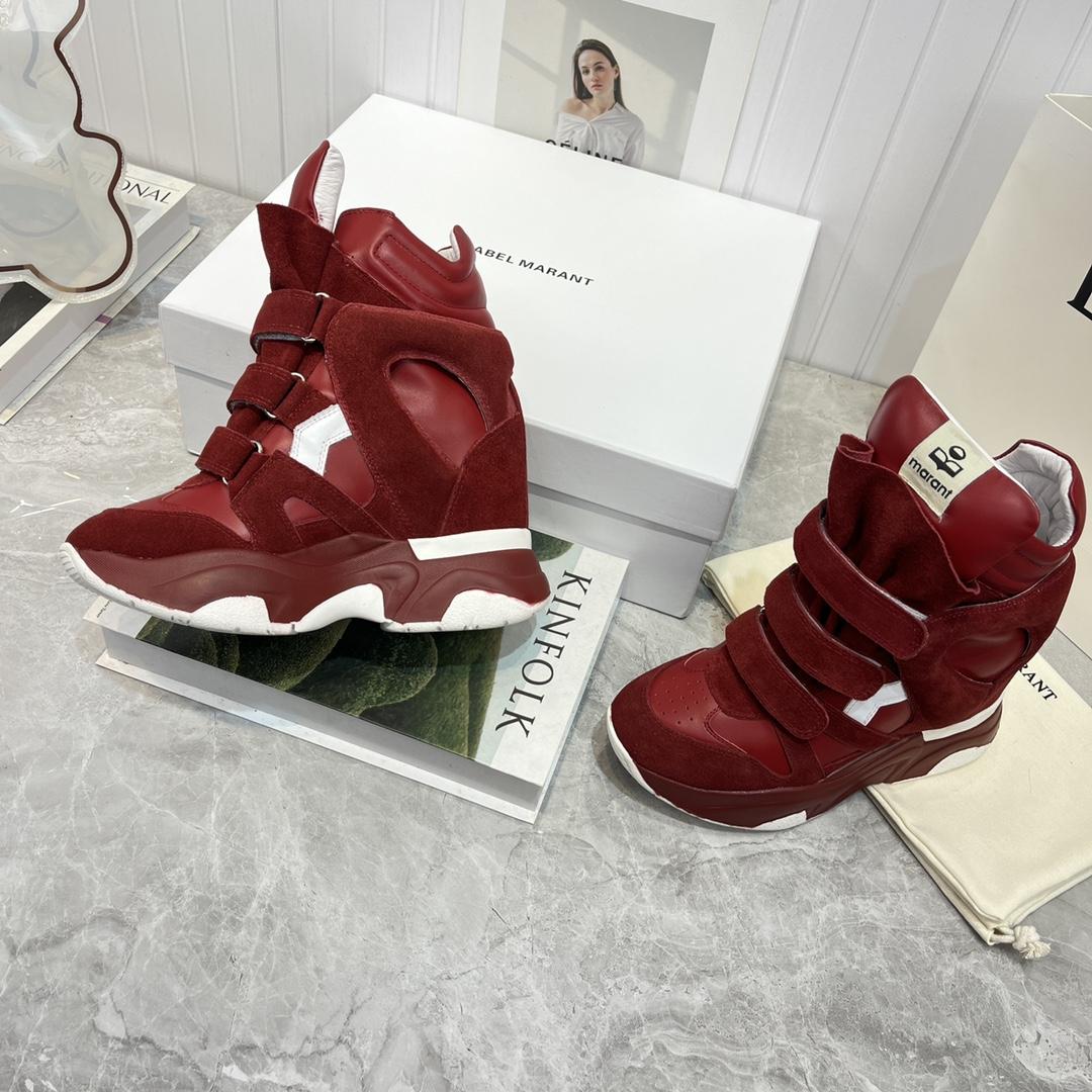 Isabel Marant Balskee High-Top Wedge Sneakers  - 