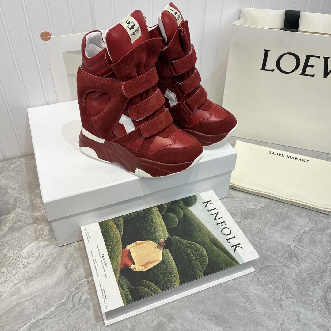 Isabel Marant Balskee High-Top Wedge Sneakers  - 
