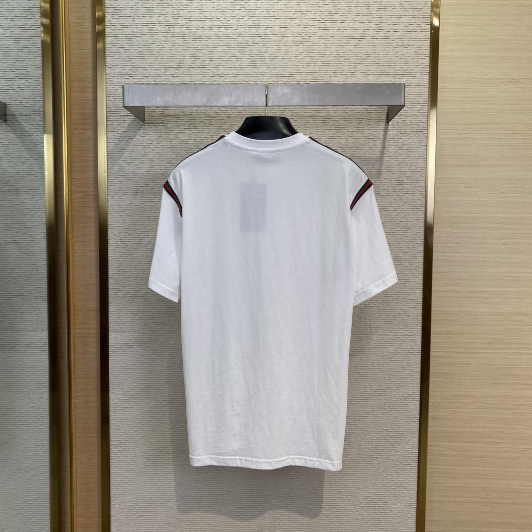 Gucci Cotton Jersey T-shirt With Web - 