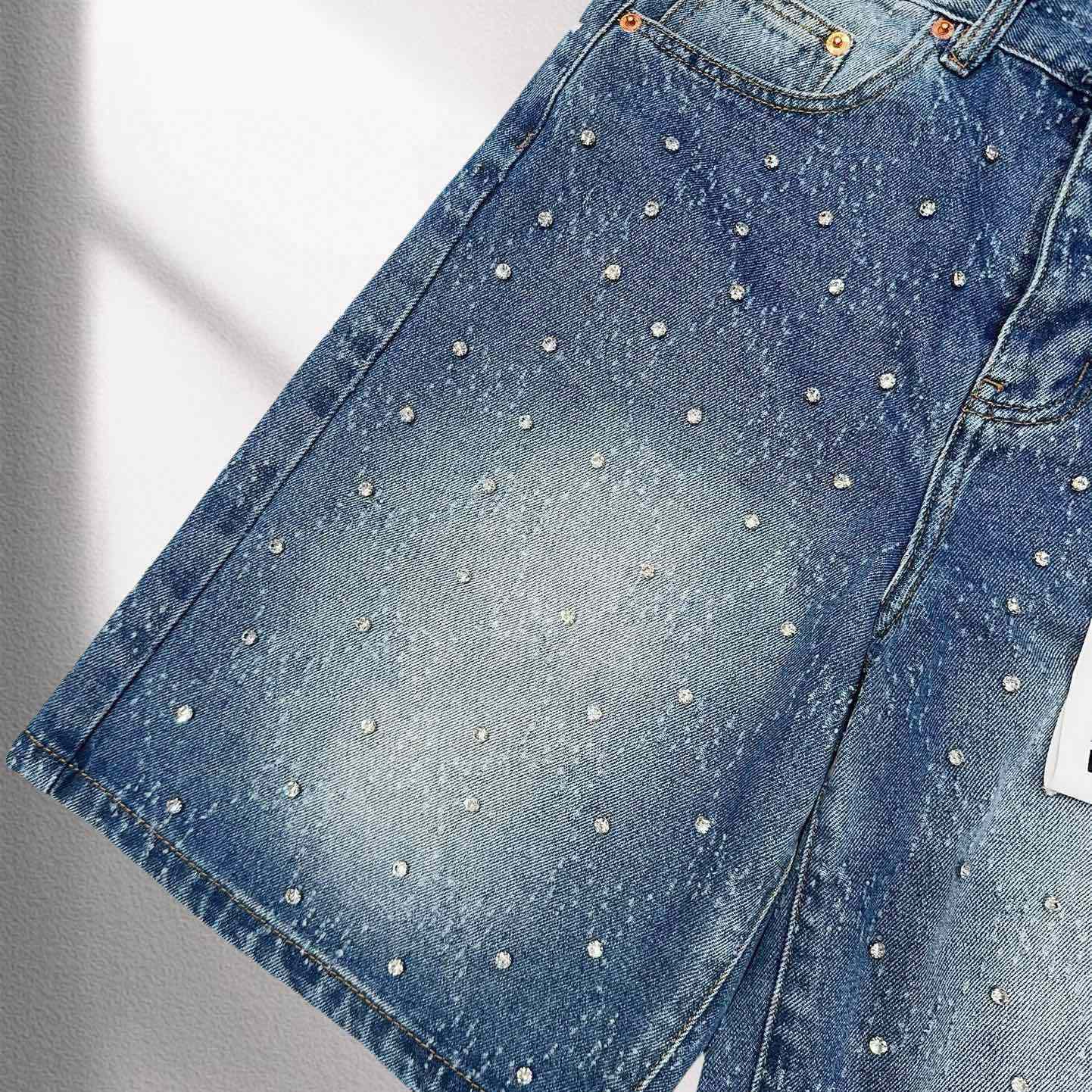 Purple-Brand Denim Shorts    1366 - DesignerGu