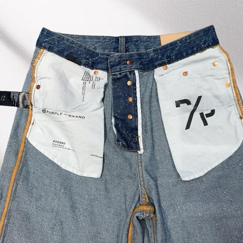Purple-Brand Denim Shorts    1366 - DesignerGu