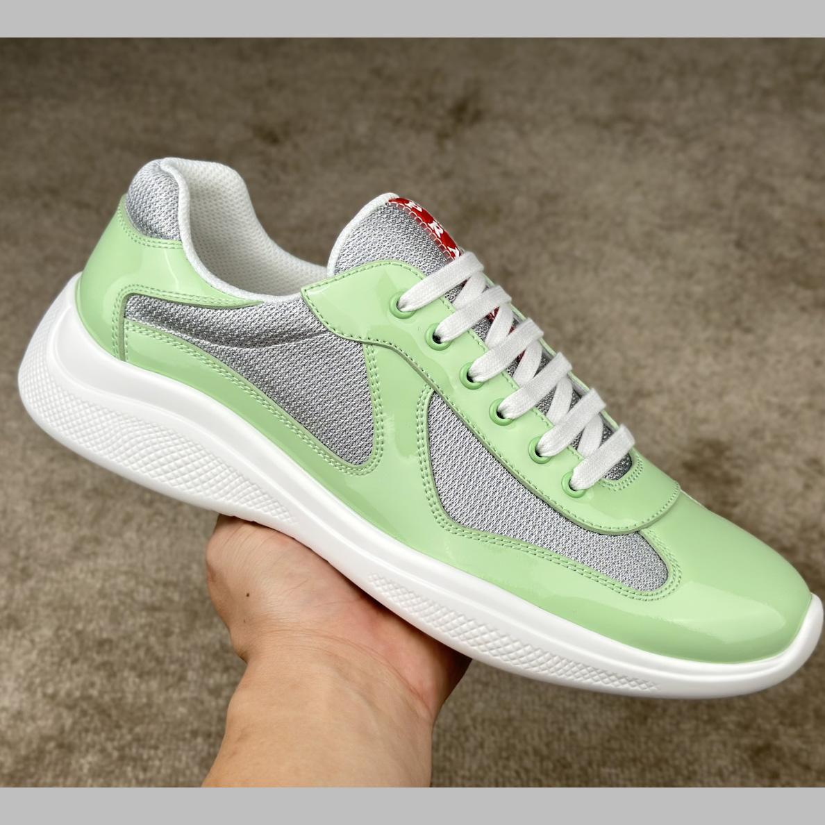 Prada Patent Leather And Technical fabric Prada America's Cup Sneakers - 