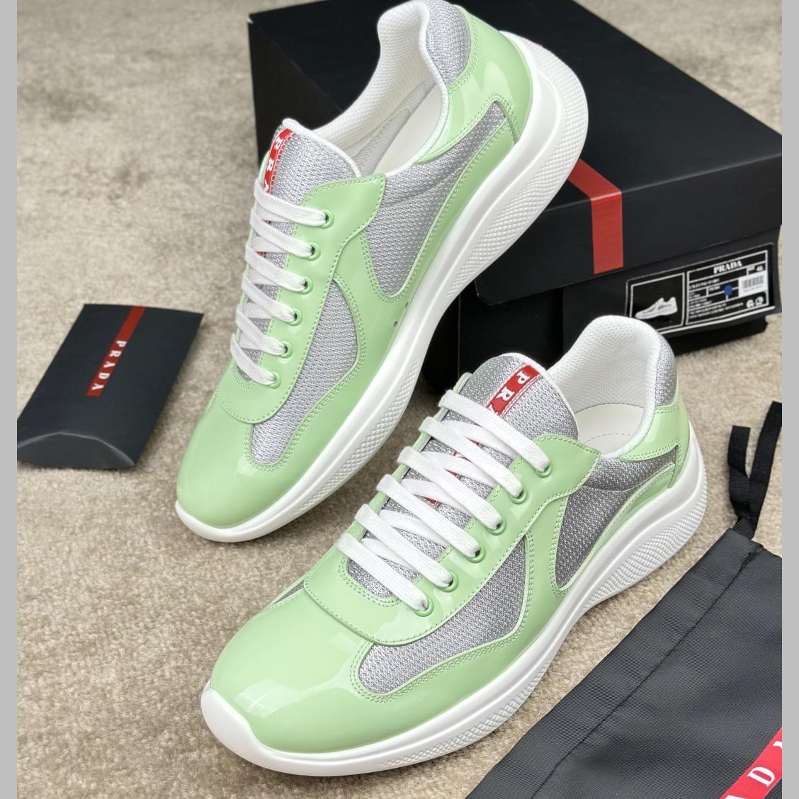 Prada Patent Leather And Technical fabric Prada America's Cup Sneakers - 