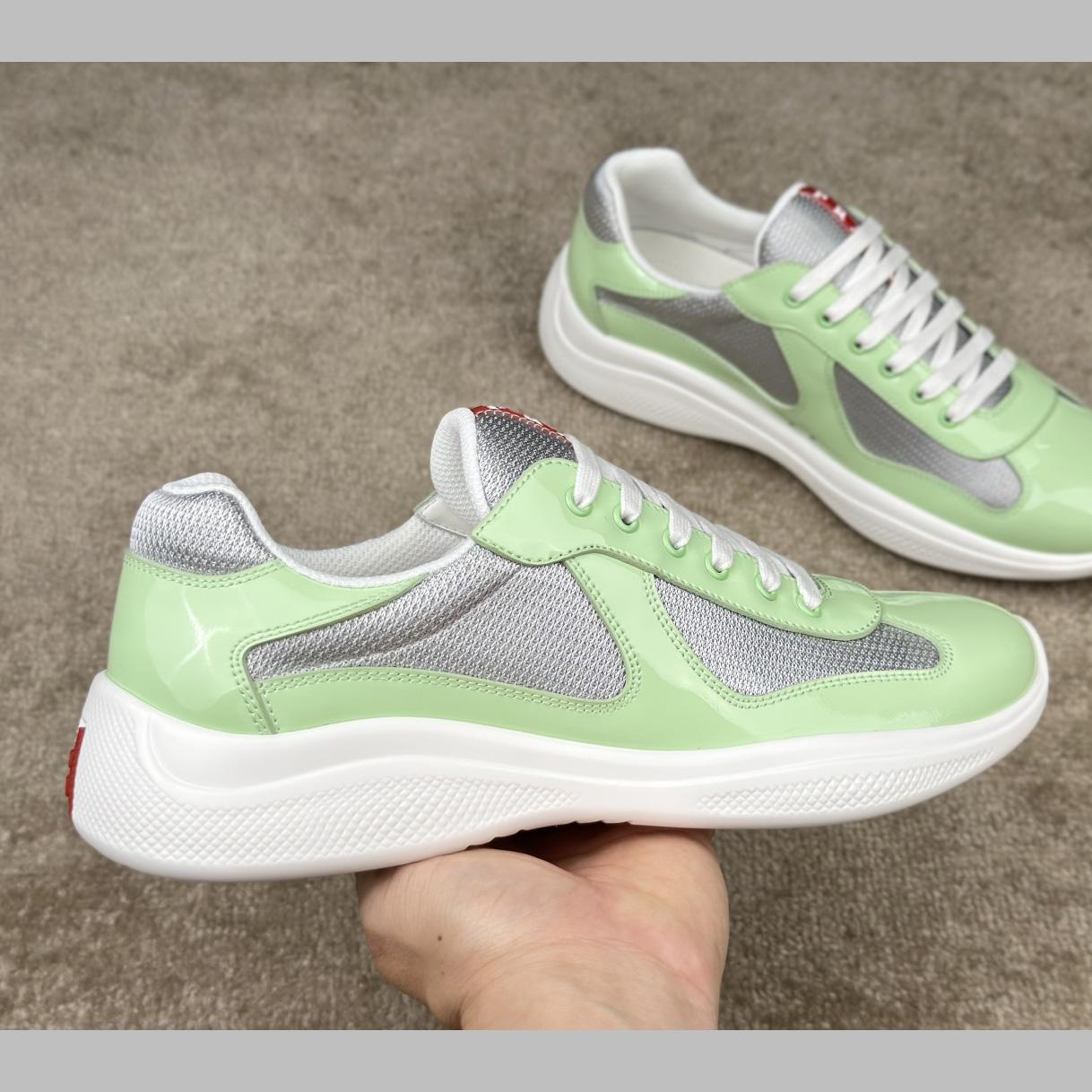 Prada Patent Leather And Technical fabric Prada America's Cup Sneakers - 