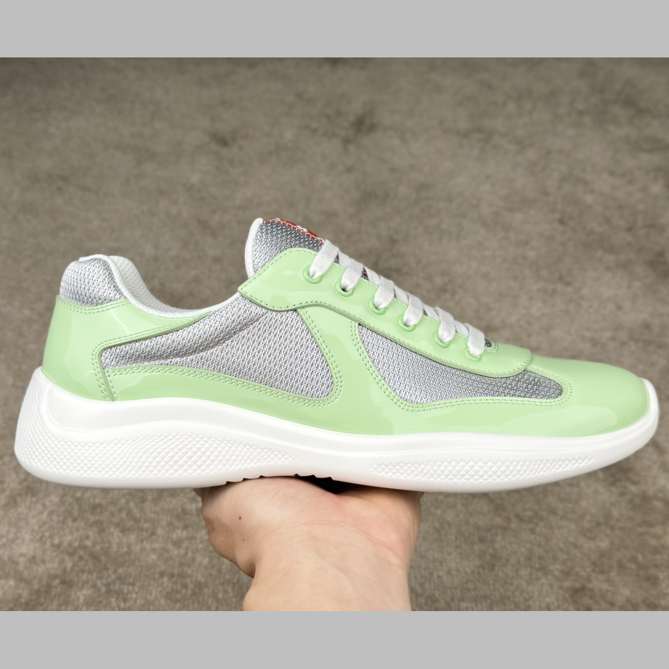 Prada Patent Leather And Technical fabric Prada America's Cup Sneakers - 