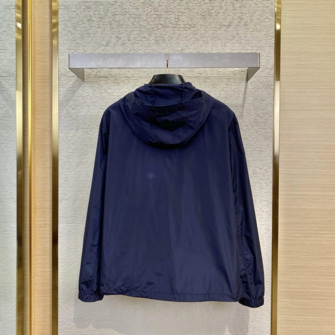 Fendi Blue Technical Fabric Blouson - 