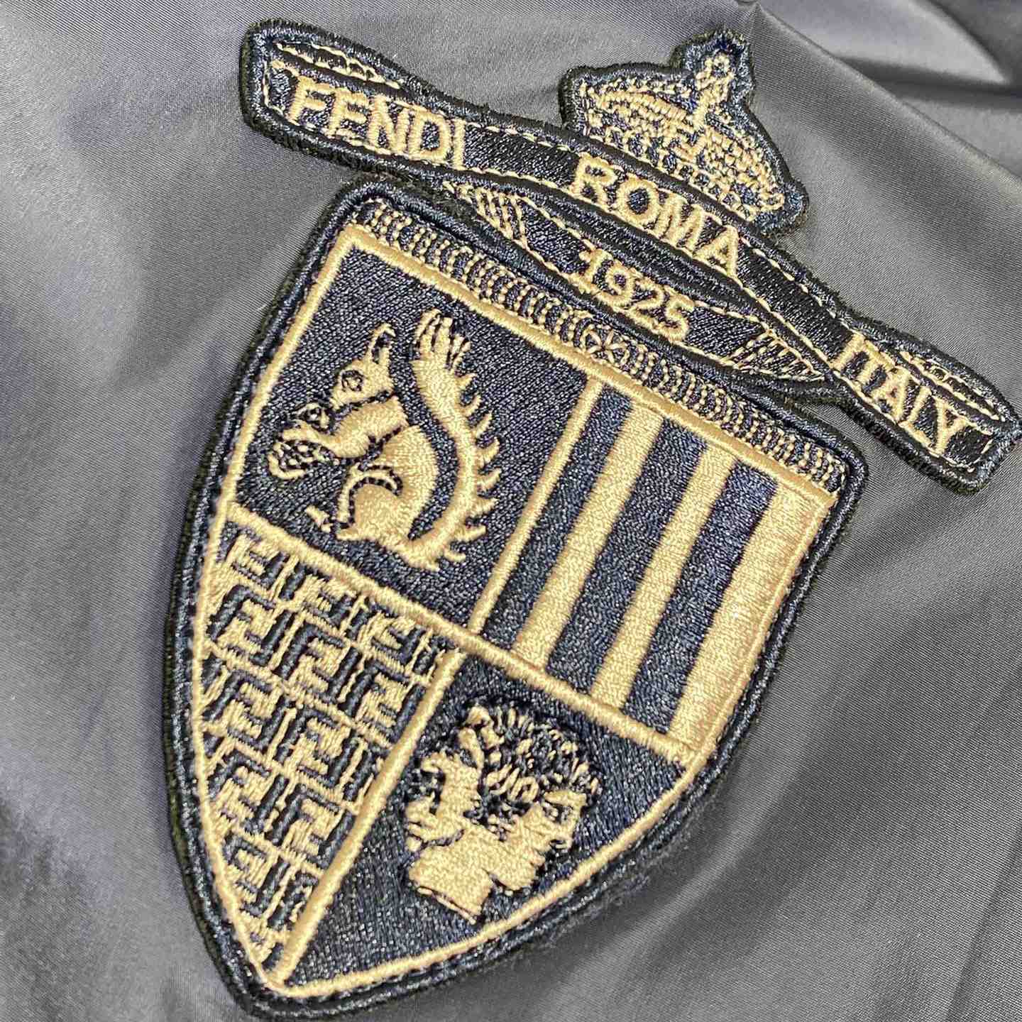 Fendi Blue Technical Fabric Blouson - 