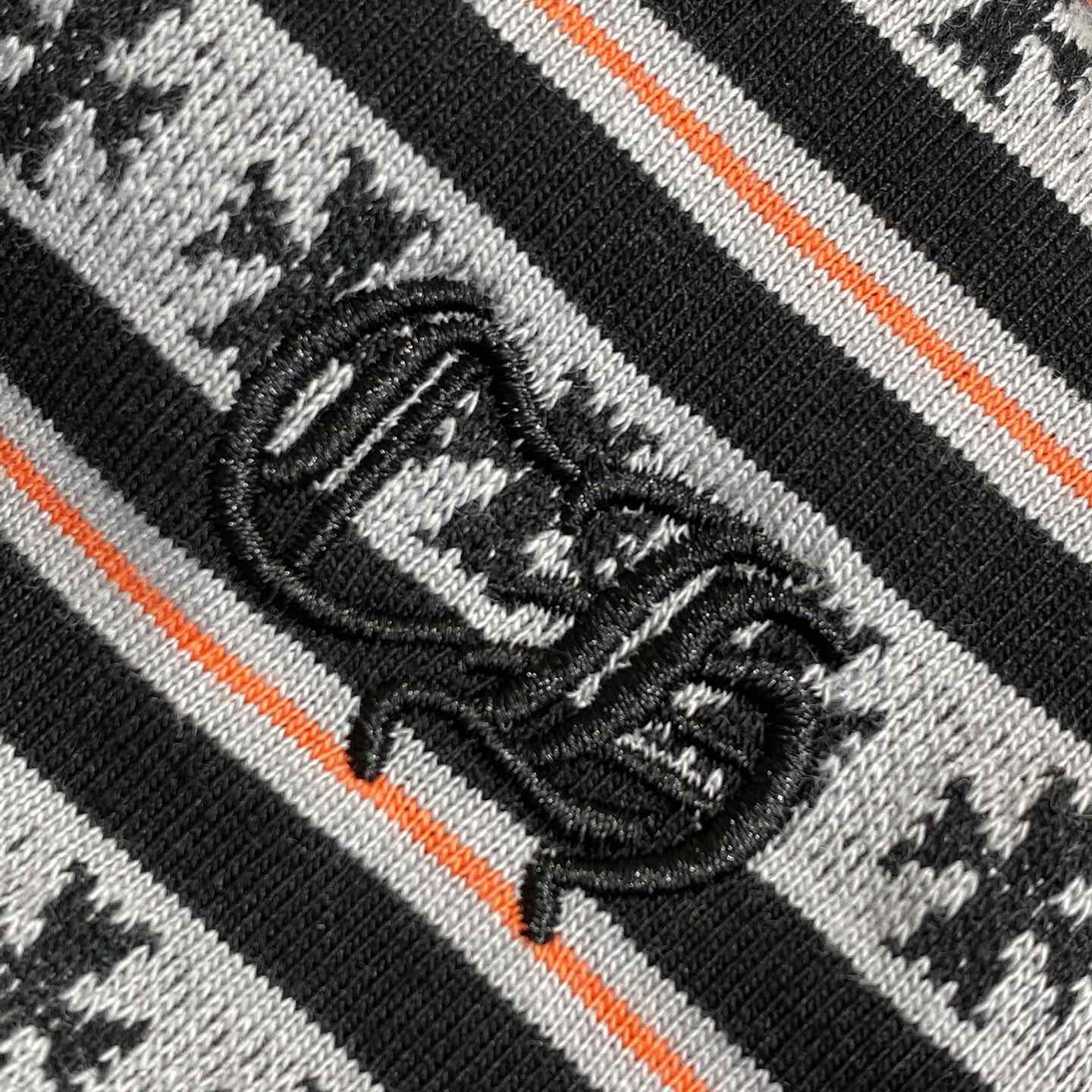 Chrome Hearts Script Logo Stripe Short Sleeve Tee - 