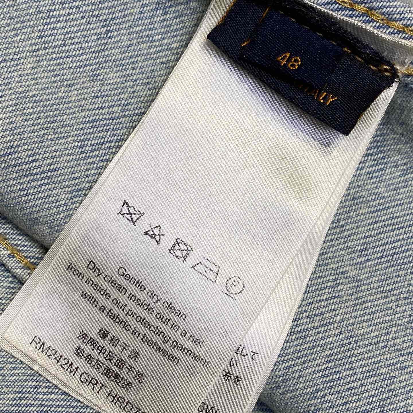 Louis Vuitton Damier Denim Trucker Jacket    1AHBE2 Louis Vuitton Damier Denim Trucker Jacket    1AHBE2 -