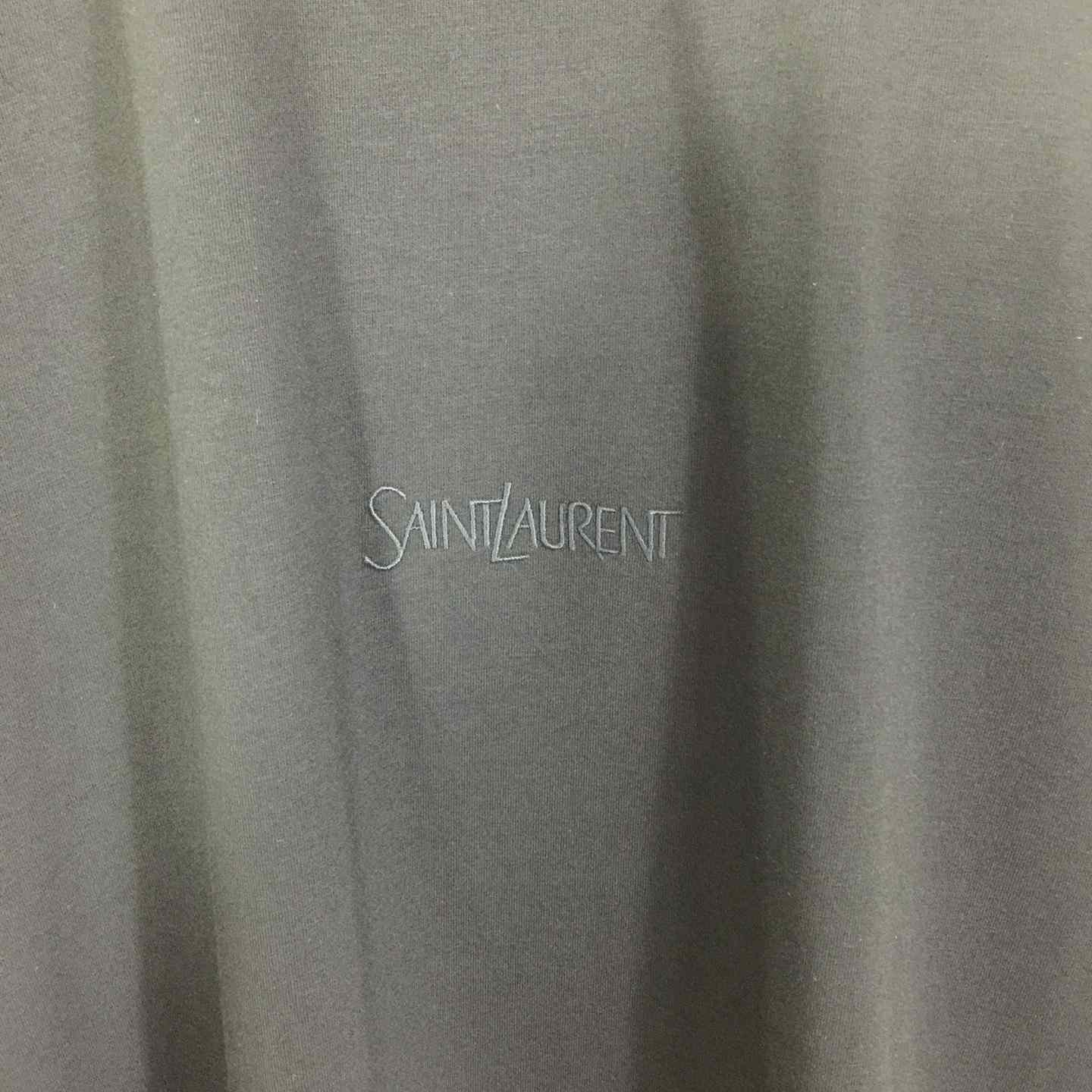 Saint Laurent Cotton-jersey T-shirt  - DesignerGu