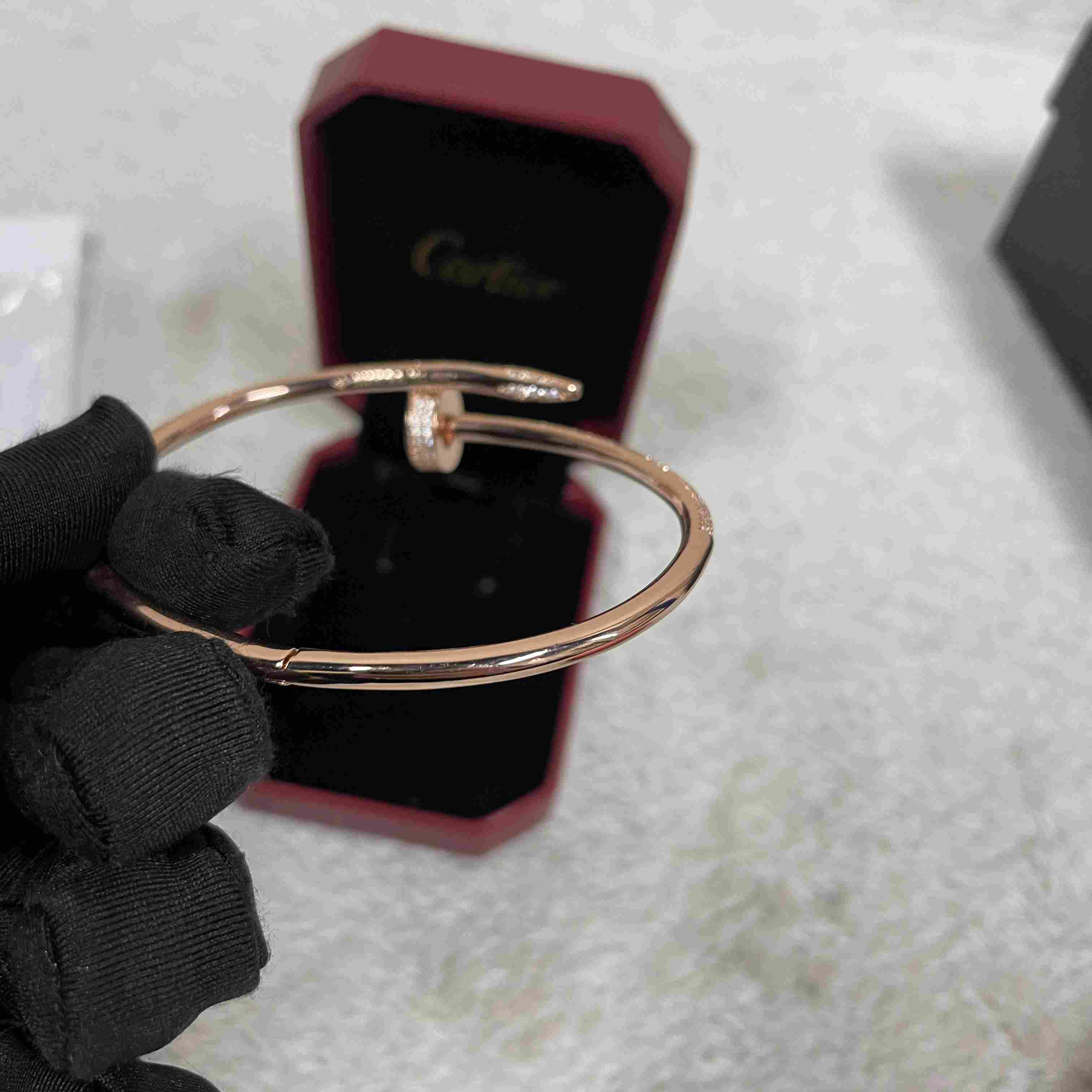 Cartier Juste un Clou Diamond Bracelets Rose Gold - 