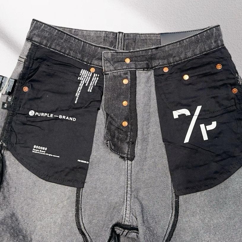 Purple-Brand Denim Shorts    6039 - DesignerGu