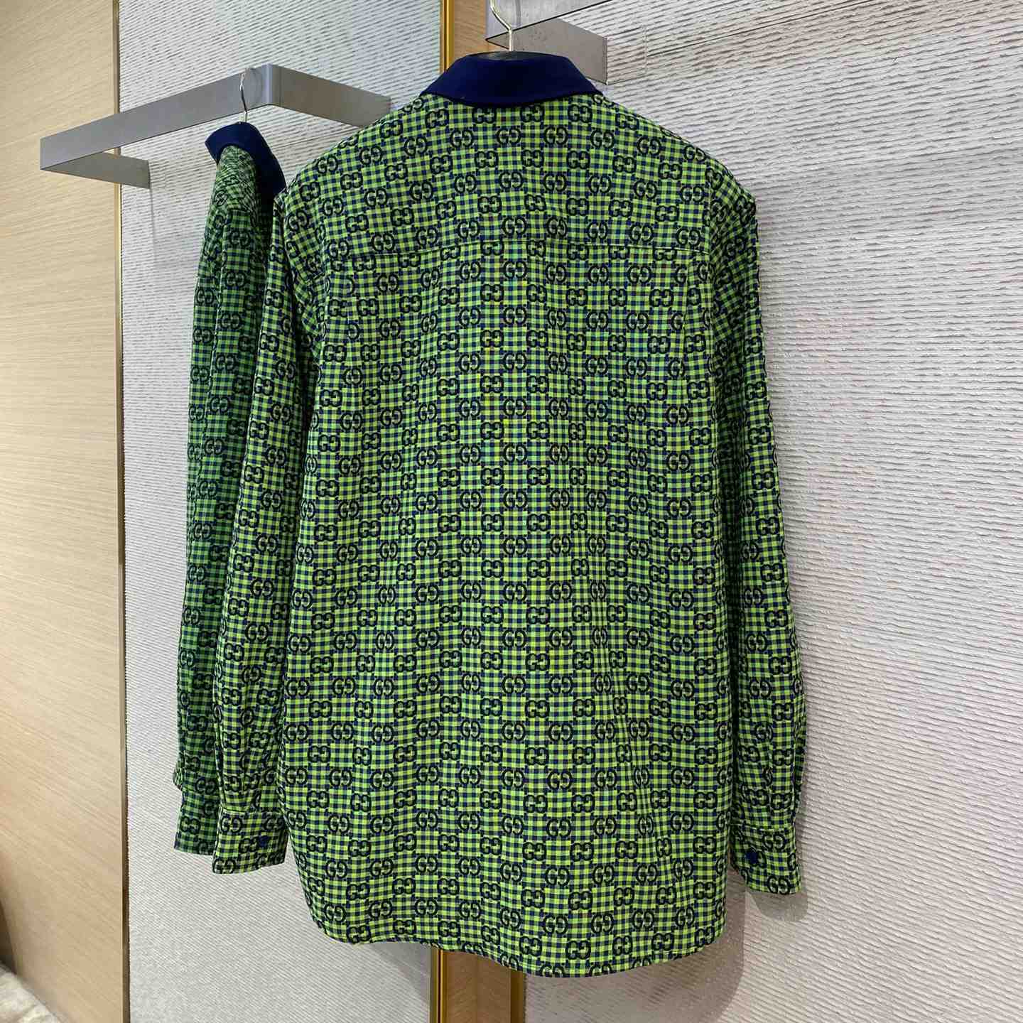 Gucci GG Gingham Cotton Wool Jacket - 