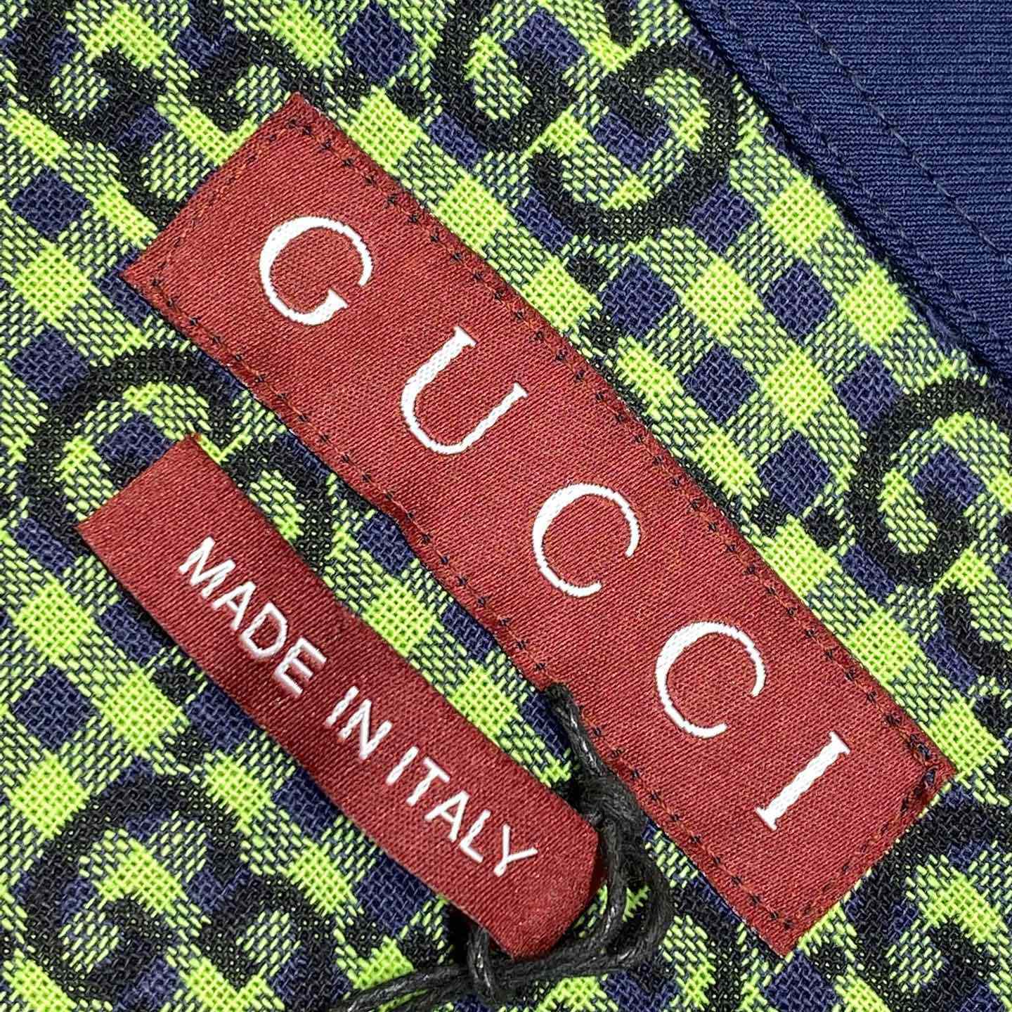 Gucci GG Gingham Cotton Wool Jacket - 